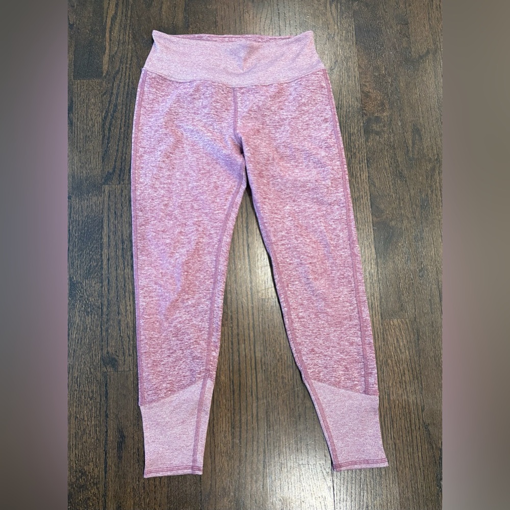 Alo Yoga High-Waist Leggings Heathered Purple Pink Size Medium Athletic Pants